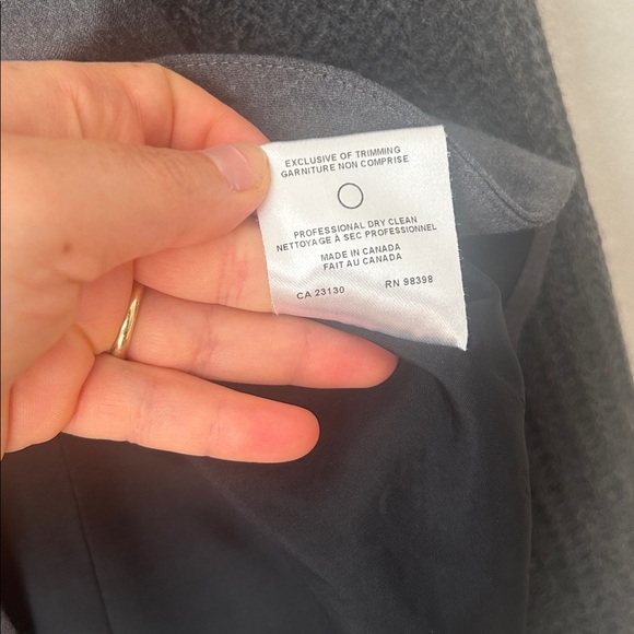 Judith & Charles Virgin Wool Career Blazer Women's size 8 Gray Knit Sleeves - Picture 5 of 8